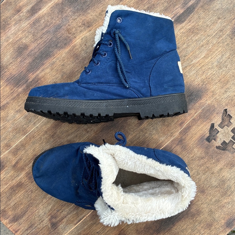 Blue Suede Boots